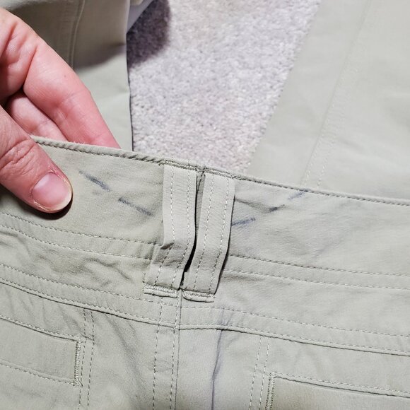 MARMOT Mazot Convertible Pants Zip Off Shorts Capris Hiking Beige Women 10 x 32" - Picture 16 of 16